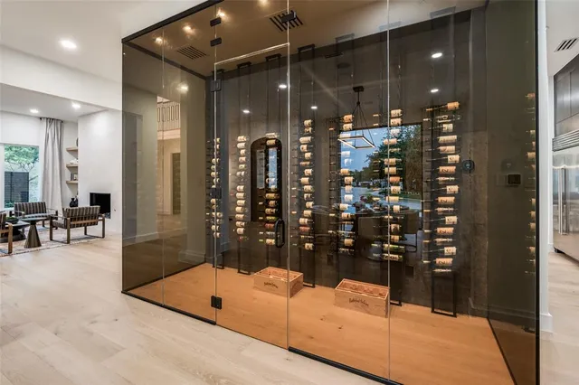 a lobby with furniture and window