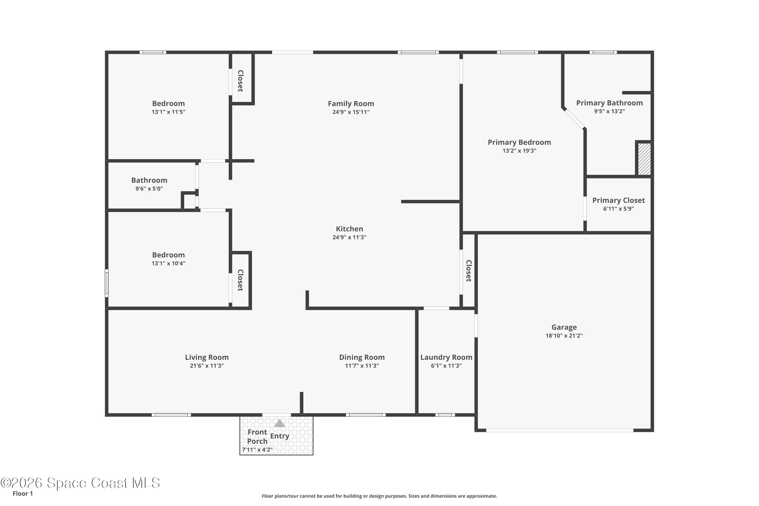 7525 Fringe Place Cocoa, FL 32927 - Photo 29 of 29 Floorplan