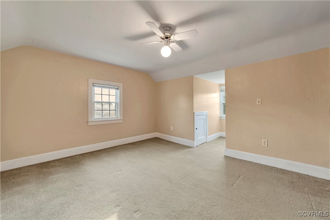 4305 Lakeview Road Petersburg, VA 23803 - Photo 29 of 45 Bedroom 3 with lofted ceiling, a ceiling fan, and