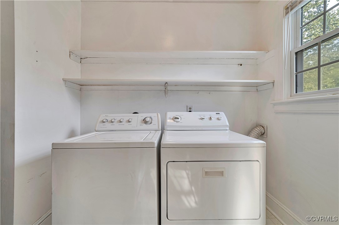4305 Lakeview Road Petersburg, VA 23803 - Photo 36 of 45 Laundry room featuring separate washer and dryer a