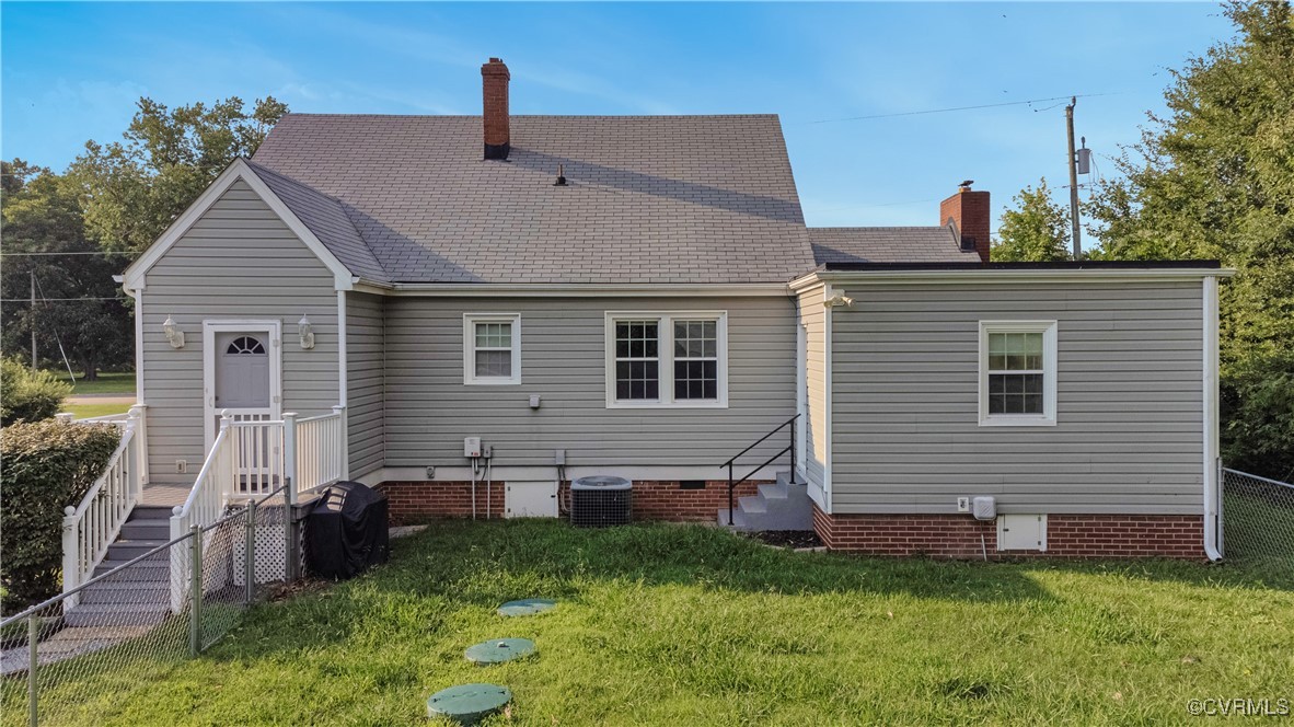 4305 Lakeview Road Petersburg, VA 23803 - Photo 41 of 45 Back of house featuring a chimney, entry steps, an