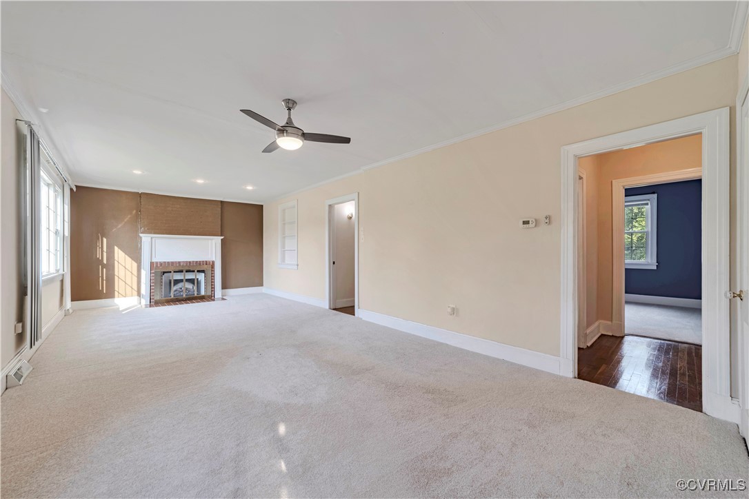 4305 Lakeview Road Petersburg, VA 23803 - Photo 10 of 45 Unfurnished Family room featuring carpet, a ceilin