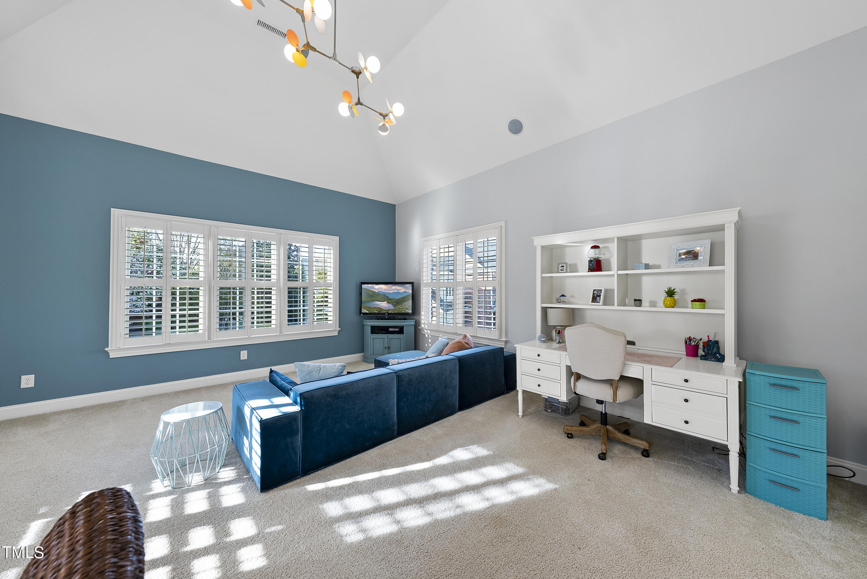 3619 Forward Way Raleigh, NC 27614 - Photo 49 of 62 Space is large enough to accommodate sectional sofa and full desk