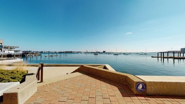 a view of a lake with a outdoor space