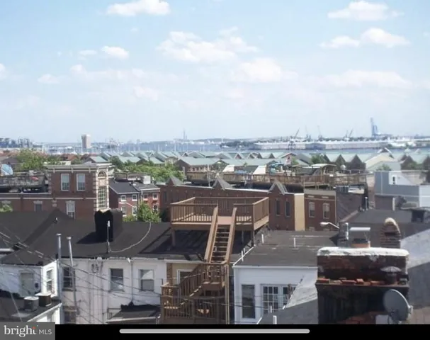 an aerial view of a city