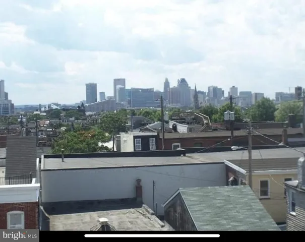 a view of city from a roof deck