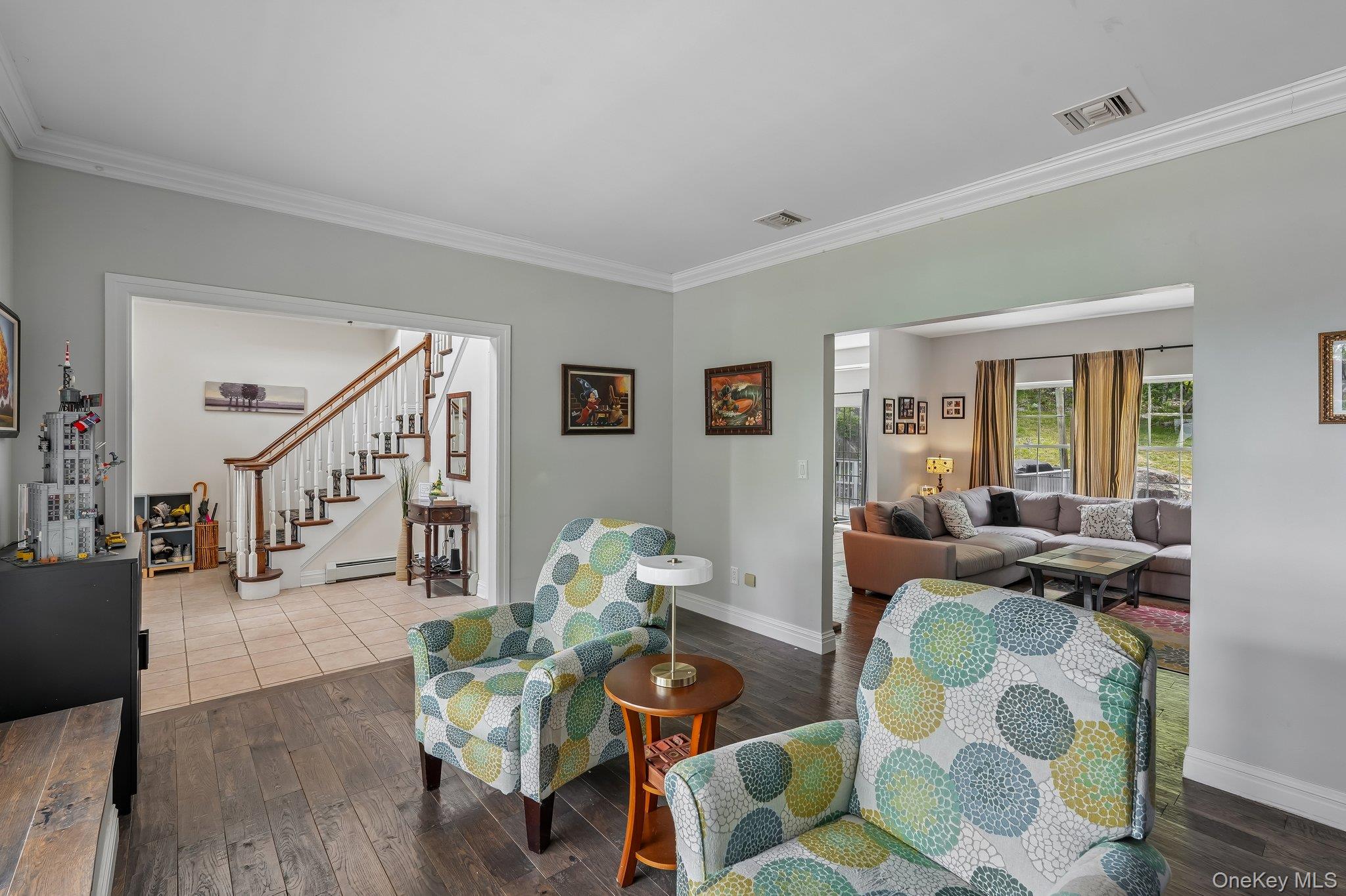 29 Dunderberg Road Tomkins Cove, NY 10986 - Photo 24 of 43 Living room with entrance hallway to left and family room in rear