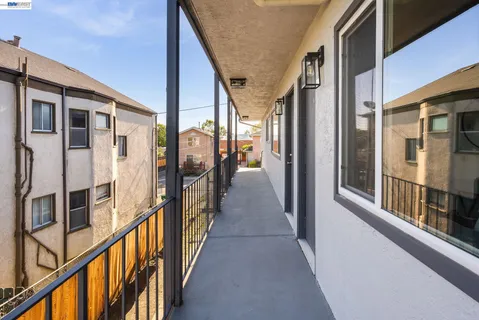 a view of a balcony