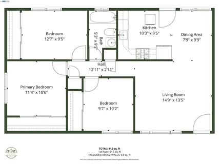 a picture of a floor plan