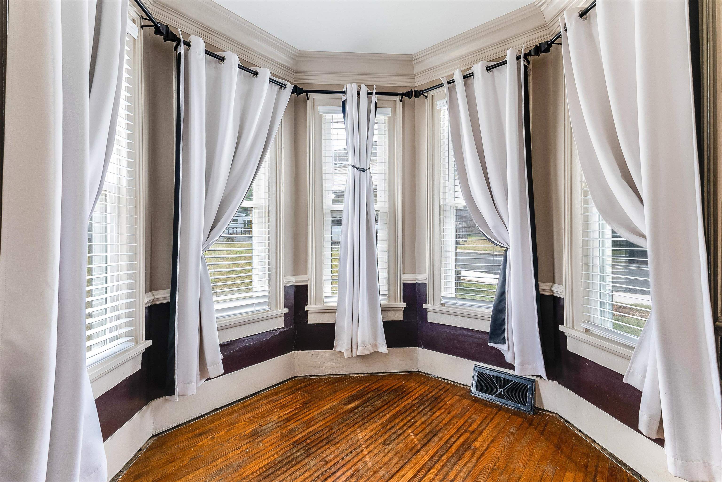 76 Main Street Greenville, VA 24440 - Photo 20 of 50 a bedroom with a bed and a large window with the outer view