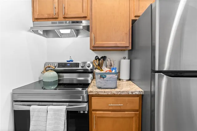 a workspace with furniture and window