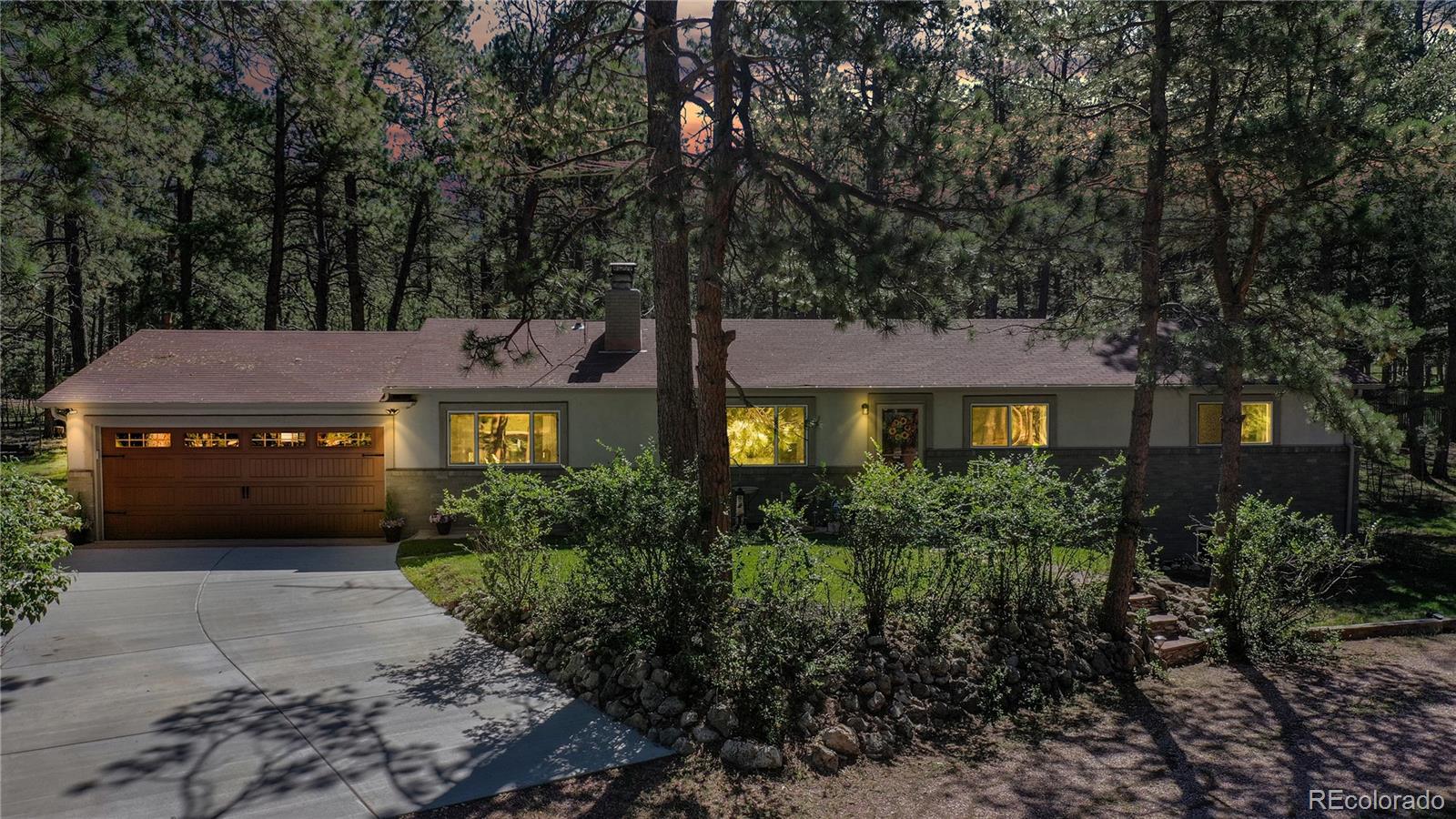 8020 Cyprus Road Colorado Springs, CO 80908 - Photo 2 of 42 a front view of a house with yard and trees