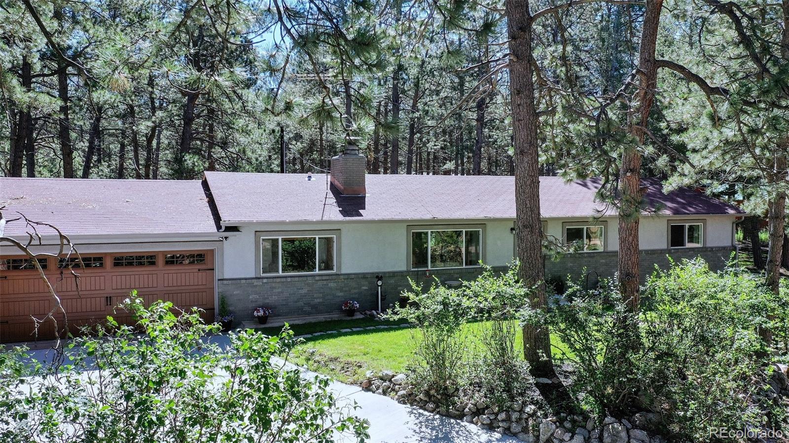 8020 Cyprus Road Colorado Springs, CO 80908 - Photo 3 of 42 front view of a house with a yard