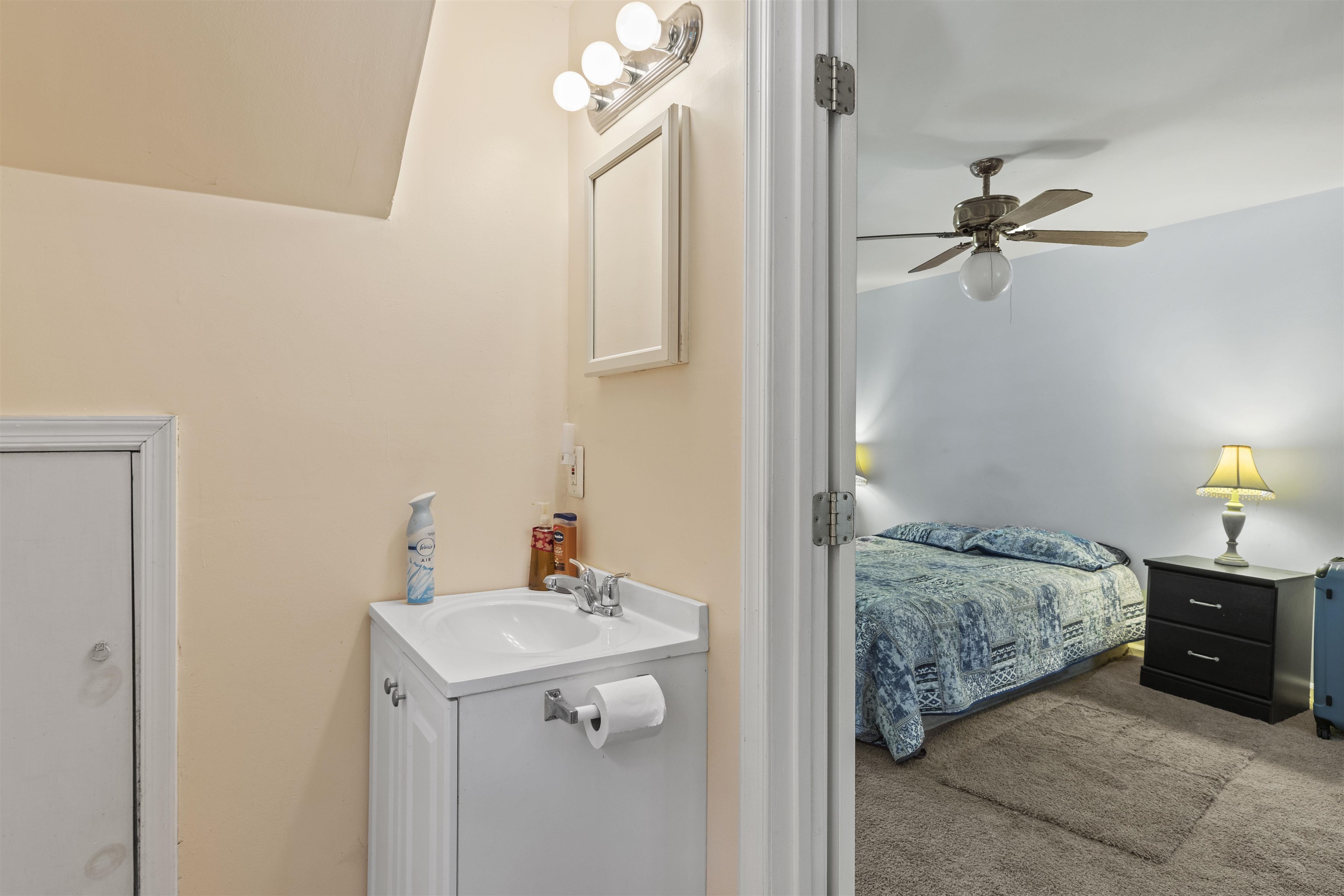 271 Hands Mill Road Belleplain, NJ 08270 - Photo 30 of 50 a en suite bathroom with a sink and a mirror
