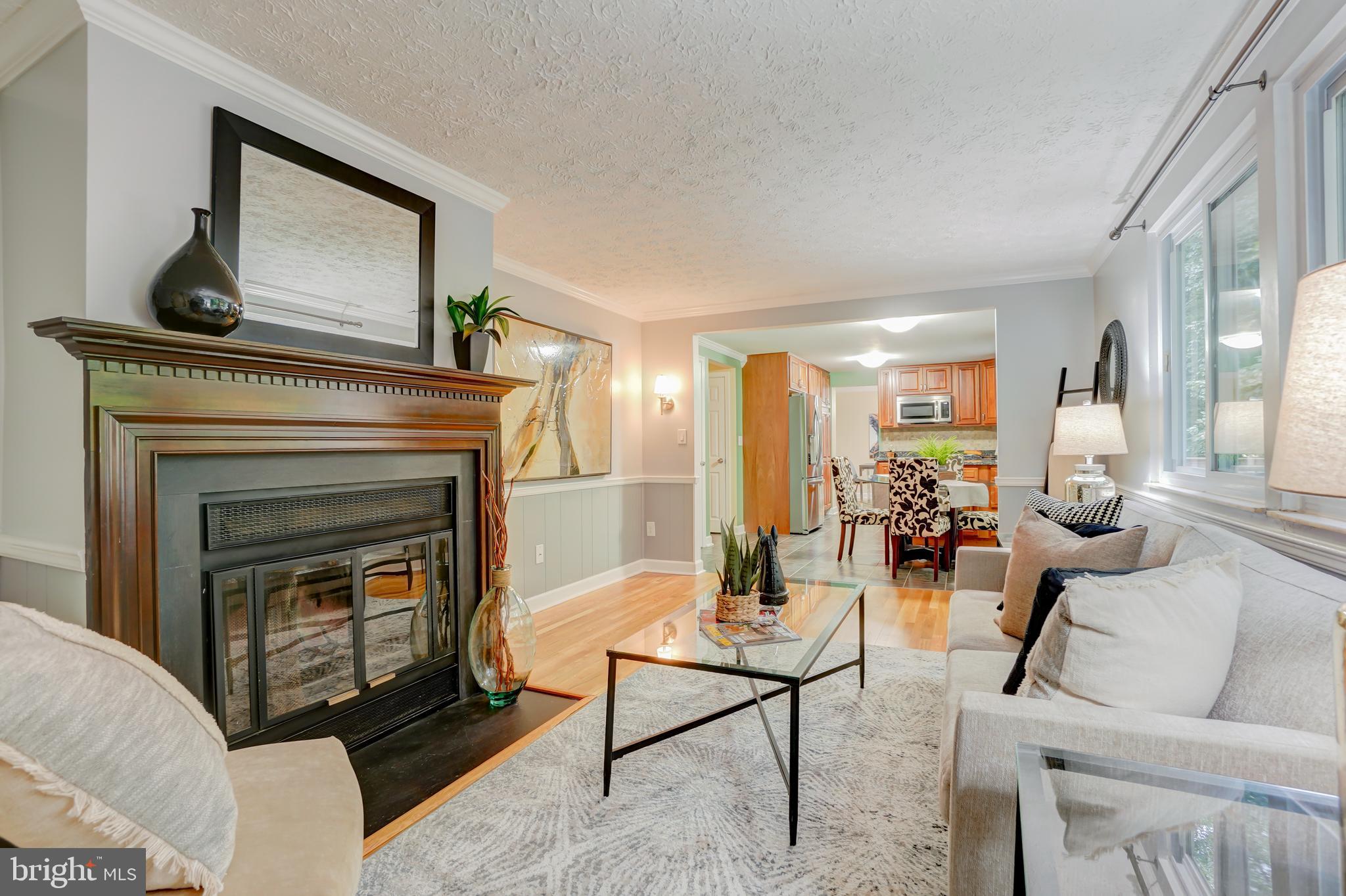8843 Woodlawn Way Springfield, VA 22153 - Photo 18 of 45 Wood burning fireplace in Family Room