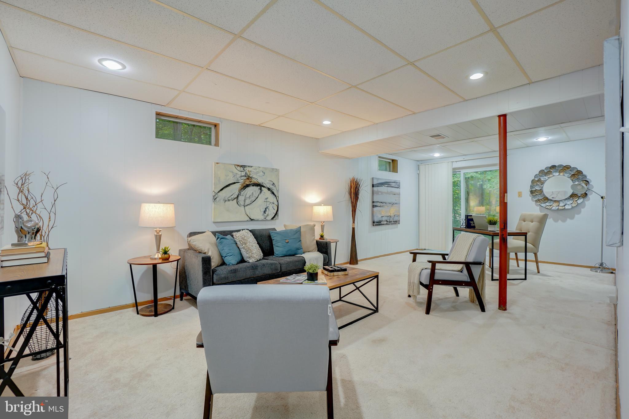 8843 Woodlawn Way Springfield, VA 22153 - Photo 36 of 45 Walk out lower level with view of trees