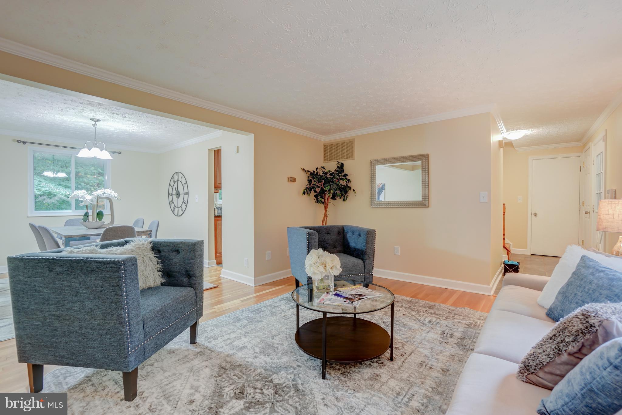 8843 Woodlawn Way Springfield, VA 22153 - Photo 8 of 45 Living Room open to Dining Room