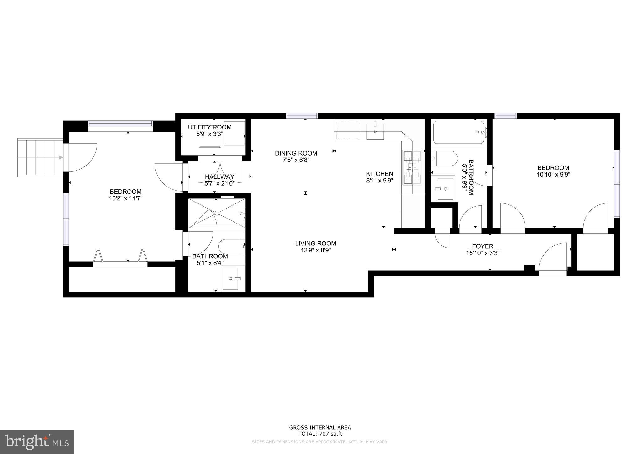 1627 Holbrook Street Northeast, Unit 2 Washington, DC 20002 - Photo 22 of 24 a picture of a floor plan