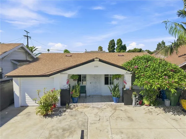 a view of a house with a patio