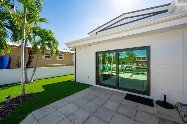 a view of outdoor space yard deck patio and fire pit