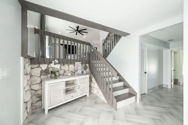 a bedroom with a bed and a walk in closet