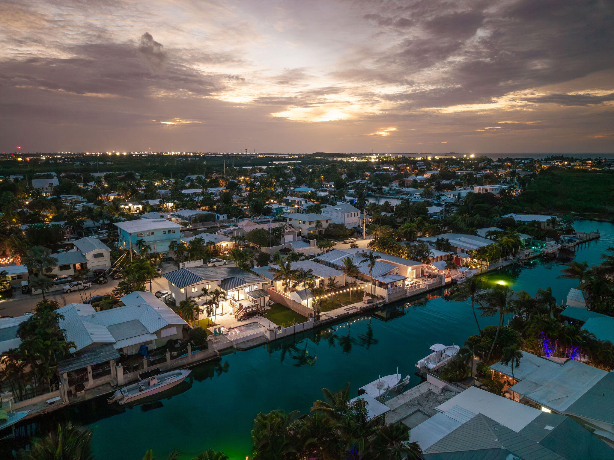 16 Azalea Drive Key Haven, FL 33040 - Photo 70 of 79 Twilight arial