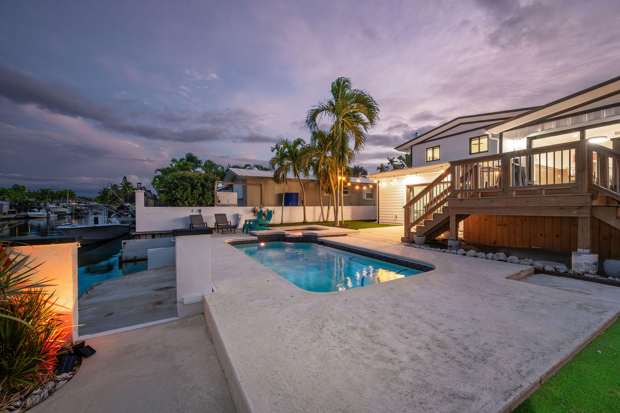 16 Azalea Drive Key Haven, FL 33040 - Photo 74 of 79 Twilight Pool