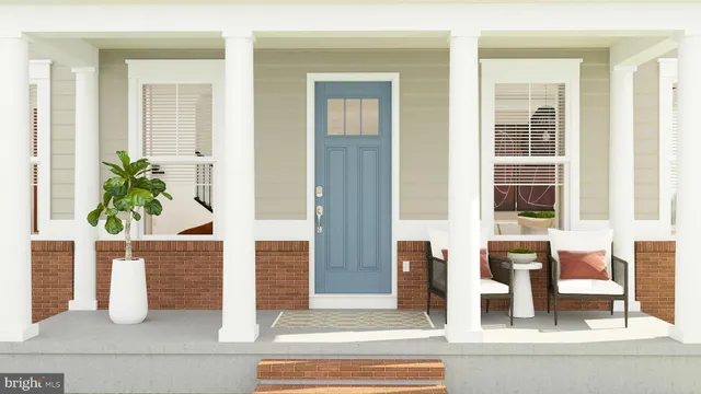 a view of a entryway of the house