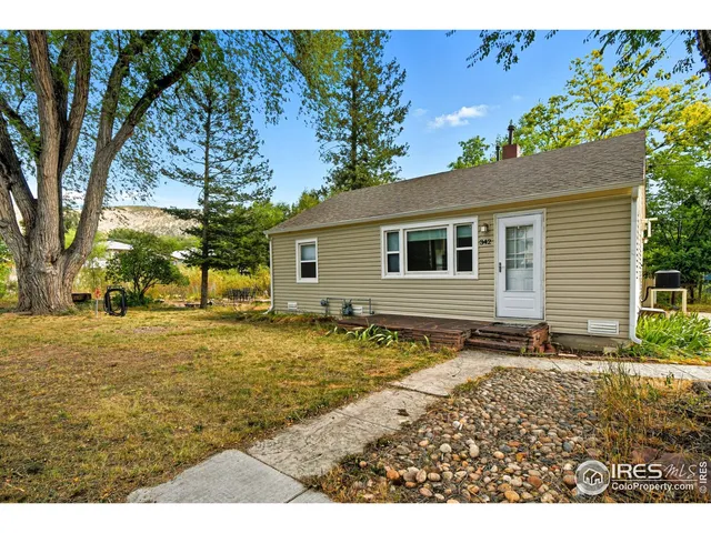 a backyard of a house