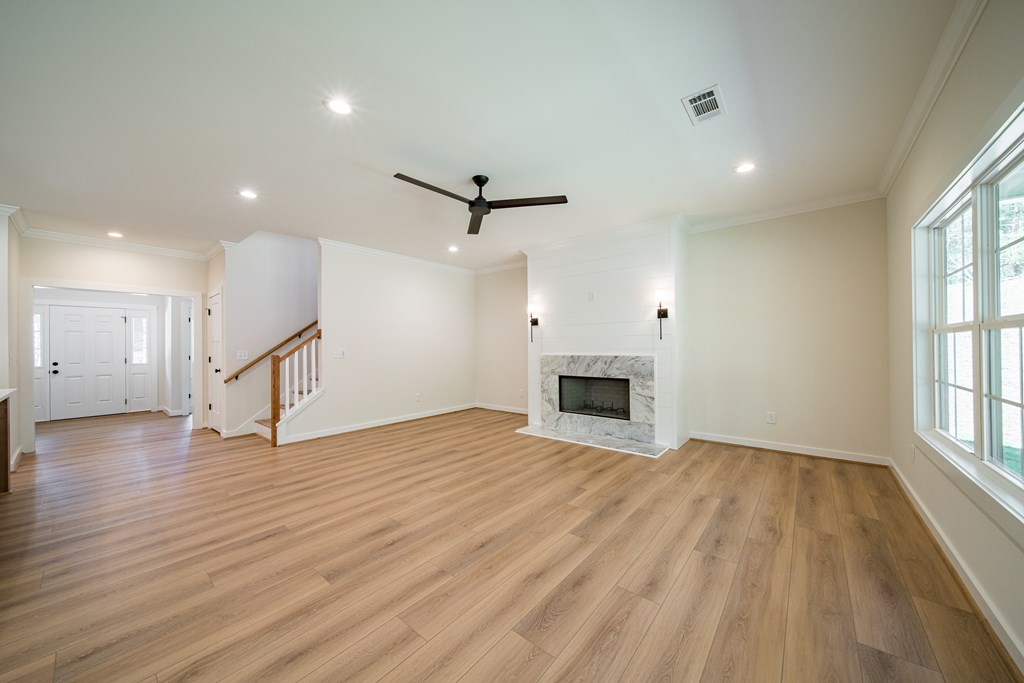 7230 Springbrook Drive Columbus, GA 31909 - Photo 5 of 49 living room with wood burning fireplace