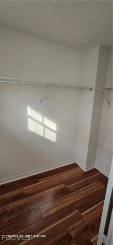 a wooden floor in a room