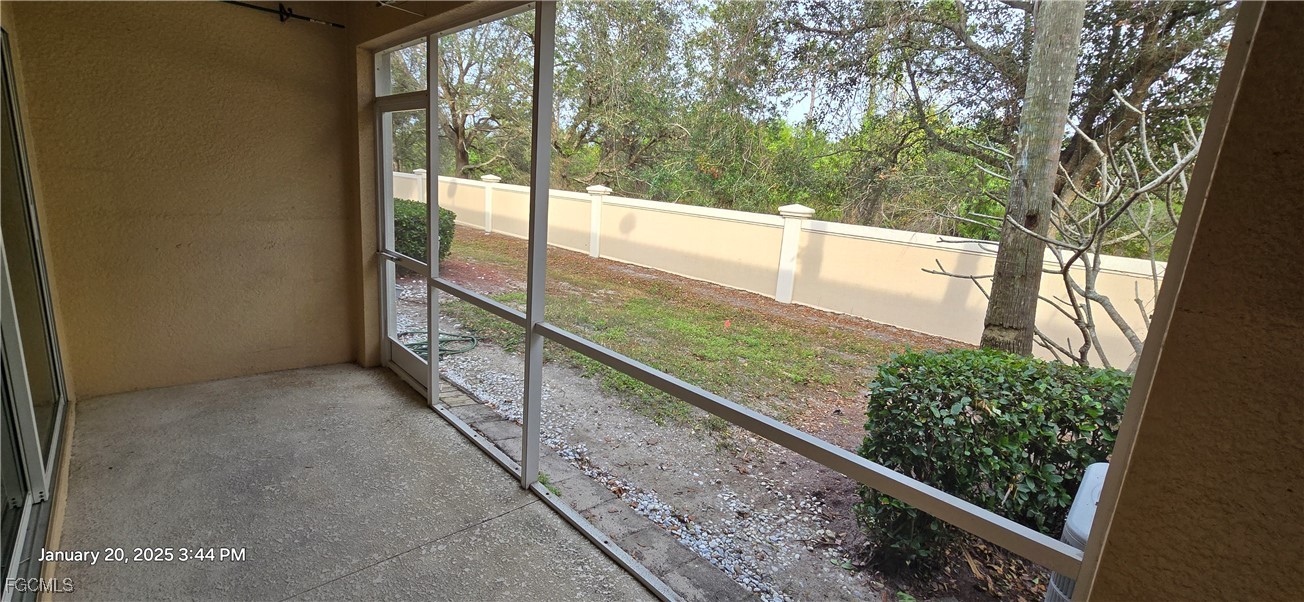 8541 Athena Court Lehigh Acres, FL 33971 - Photo 24 of 47 a view of a balcony with an outdoor space