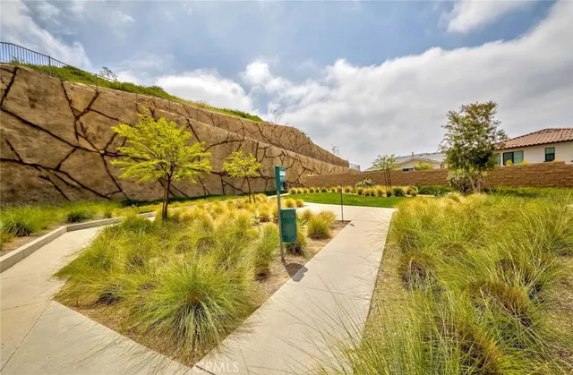 a view of swimming pool with an ocean view