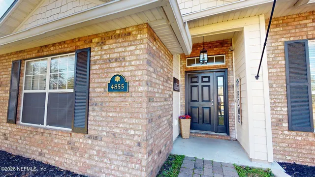 a view of front door of house