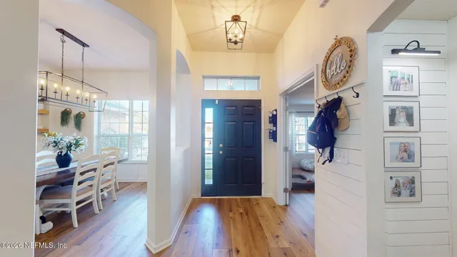 a view of livingroom with furniture and wooden floor