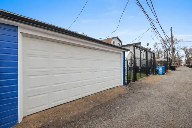 a view of a house with a street