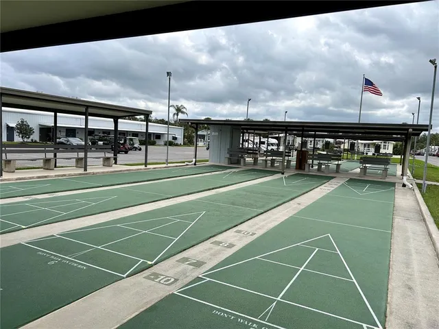 a view of a terrace with chairs