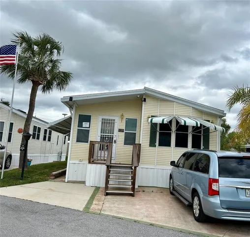 a car parked in front of house