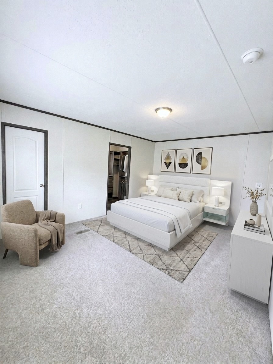 106 North 3rd Street Highlands, TX 77562 - Photo 4 of 13 Primary bedroom virtual staged