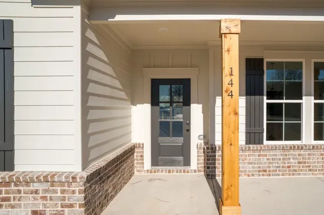 a view of front door of house