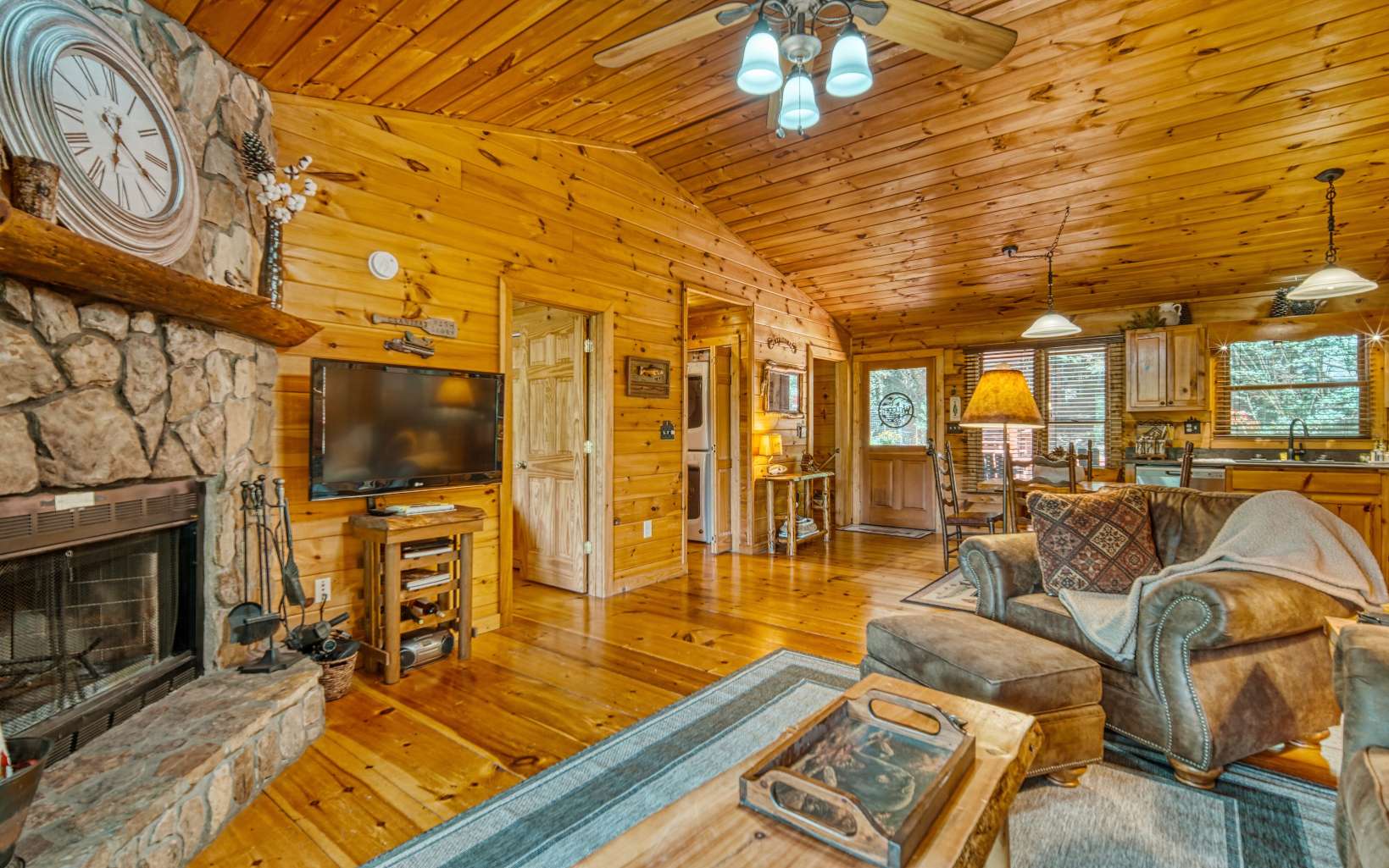 206 Mountain View Road Cherry Log, GA 30522 - Photo 15 of 49 a living room with furniture and a fireplace