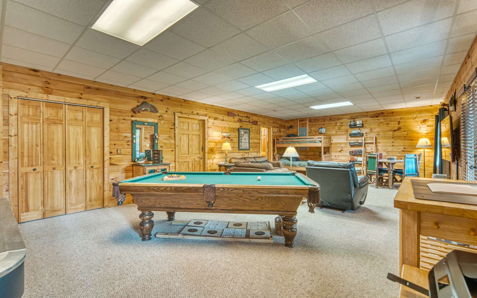 206 Mountain View Road Cherry Log, GA 30522 - Photo 21 of 49 a room with pool table and chairs