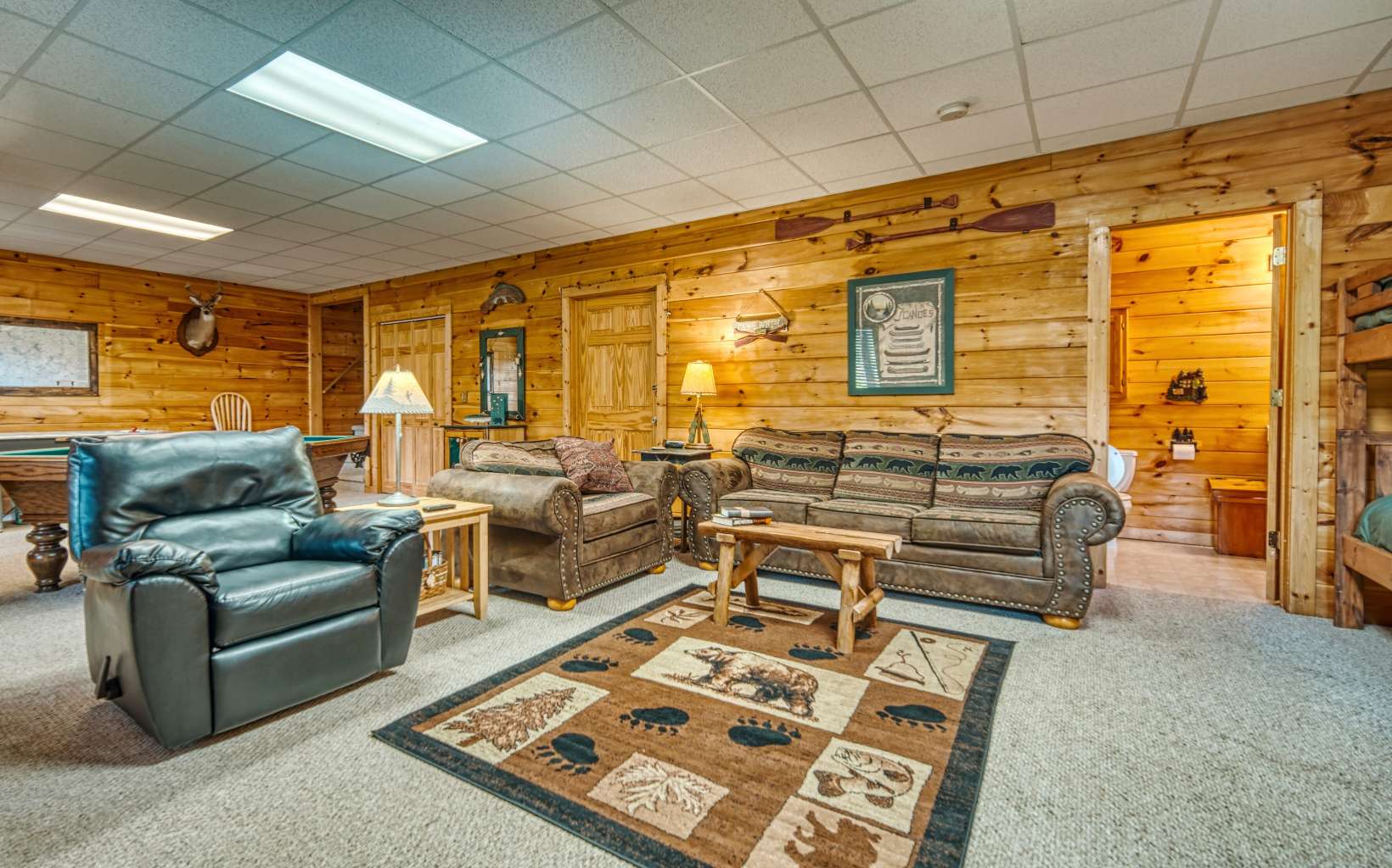206 Mountain View Road Cherry Log, GA 30522 - Photo 29 of 49 a living room with furniture and a flat screen tv