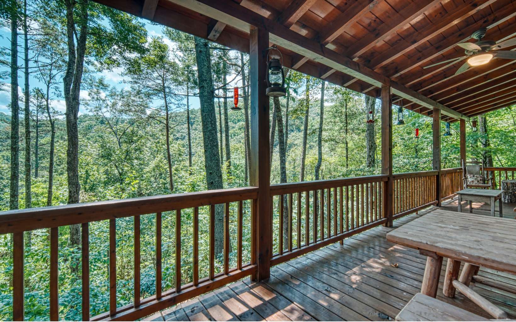 206 Mountain View Road Cherry Log, GA 30522 - Photo 34 of 49 a view of a two chairs in the balcony