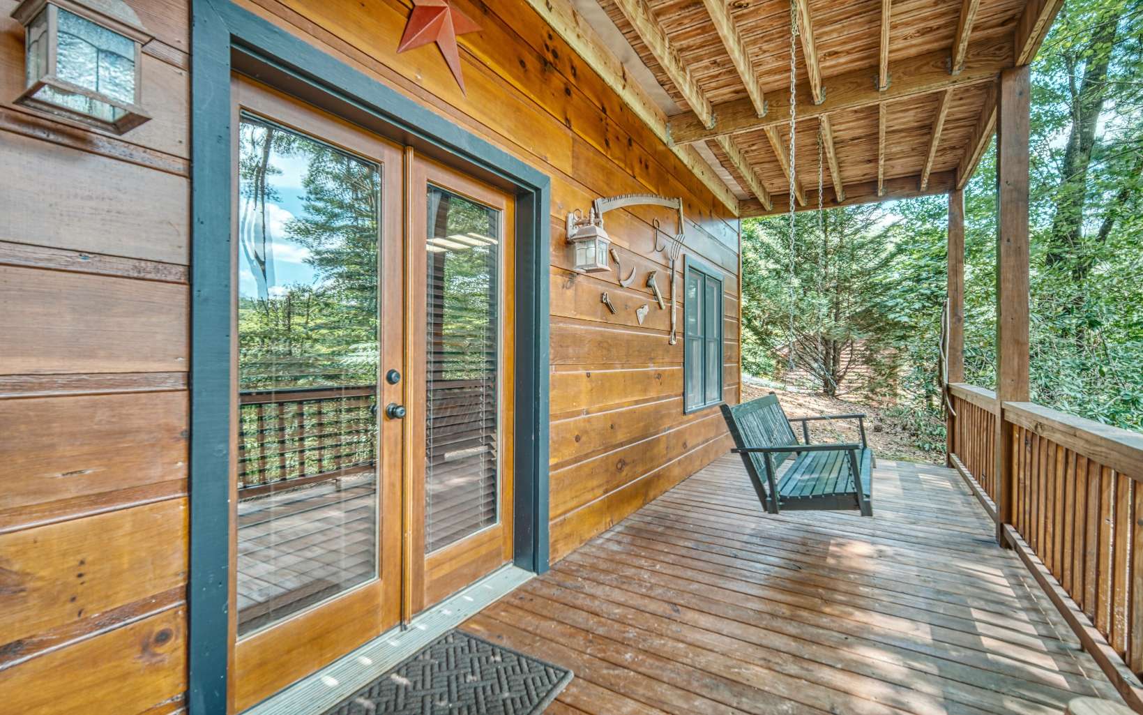 206 Mountain View Road Cherry Log, GA 30522 - Photo 36 of 49 a view of a balcony with wooden floor