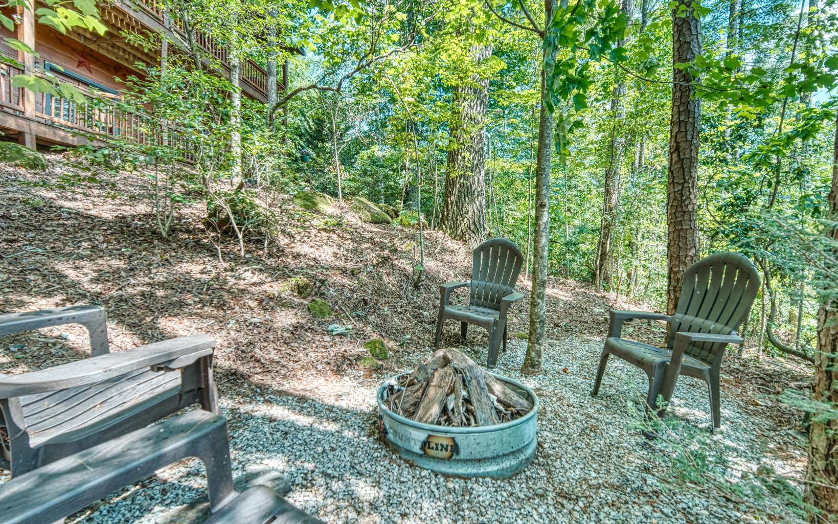 206 Mountain View Road Cherry Log, GA 30522 - Photo 37 of 49 a view of a backyard with sitting area