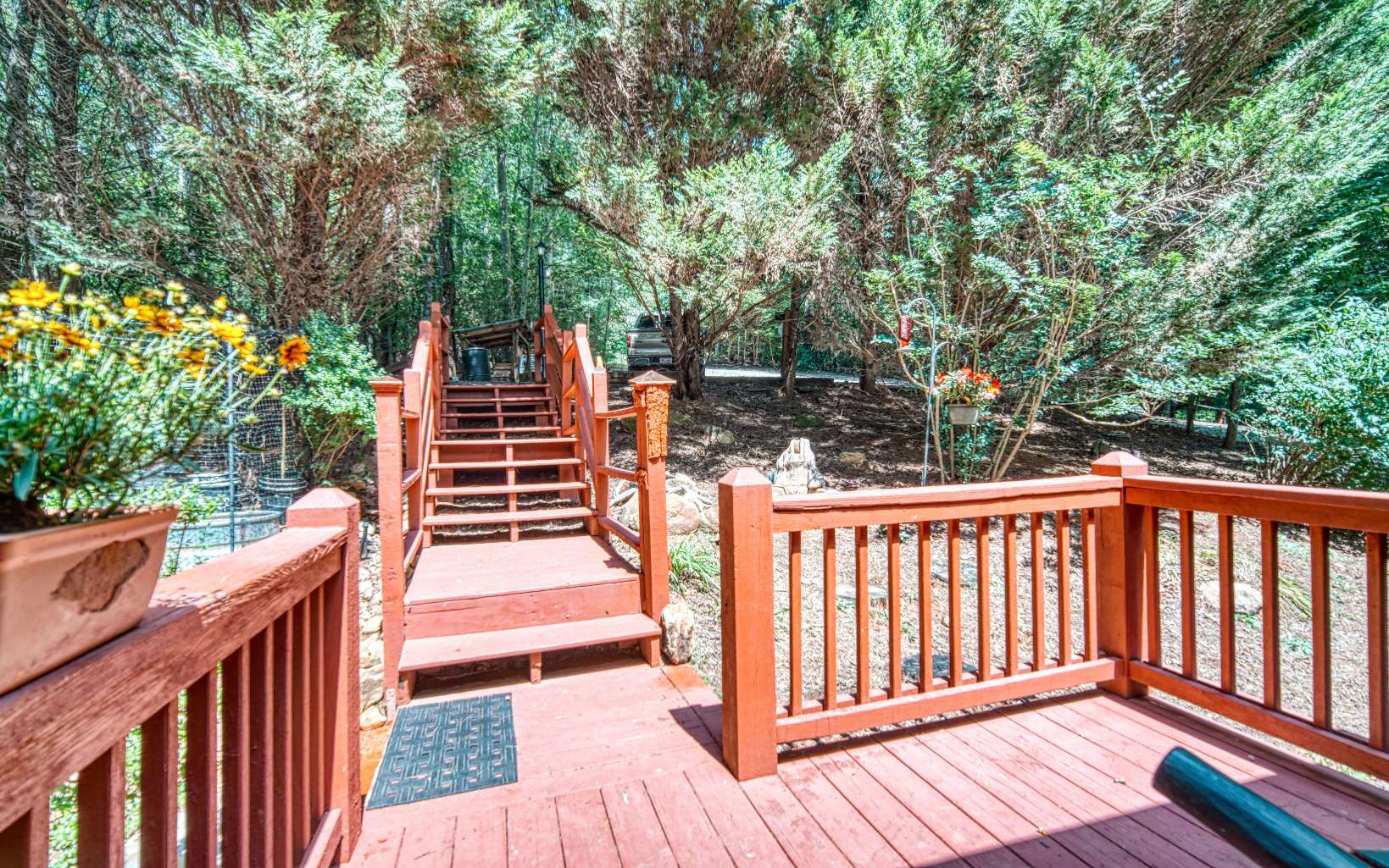 206 Mountain View Road Cherry Log, GA 30522 - Photo 39 of 49 a balcony with wooden floor and fence