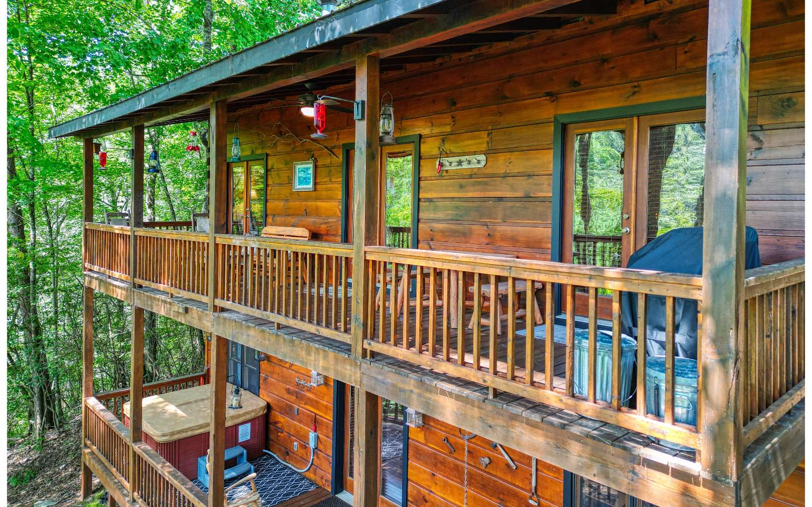 206 Mountain View Road Cherry Log, GA 30522 - Photo 5 of 49 a view of a small deck with wooden floor and outdoor space
