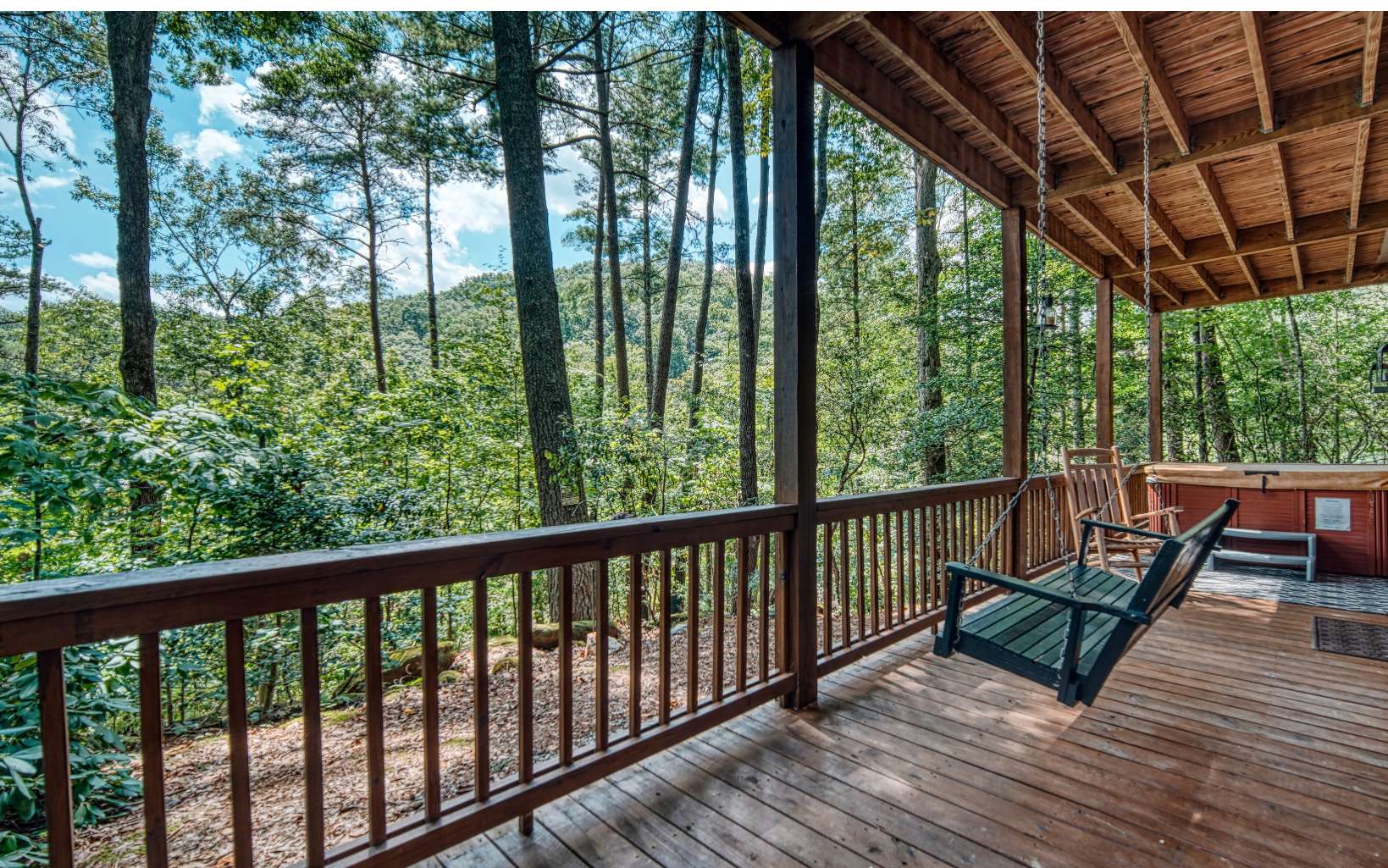 206 Mountain View Road Cherry Log, GA 30522 - Photo 6 of 49 a view of two chairs in the balcony