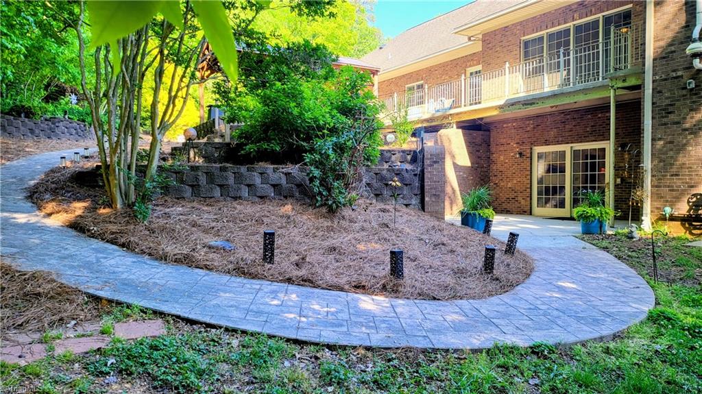 7035 Skylark Road Pfafftown, NC 27040 - Photo 42 of 47 Beautifully Landscaped Access to Private Lower-Level Entrances ...